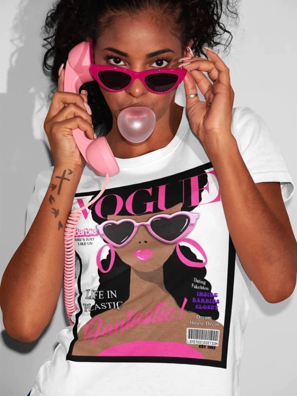 Life in Plastic Tee - Dark Skin